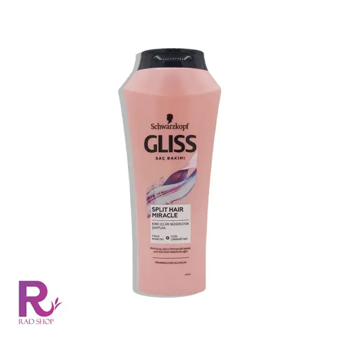 شامپو ضدموخوره گلیس مناسب موهای خیلی خشک و آسیب دیده مدلsplit hair miracle 